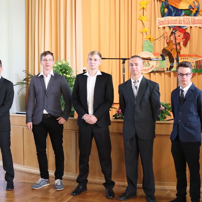 Zeugnis&uuml;bergabe Klasse 10