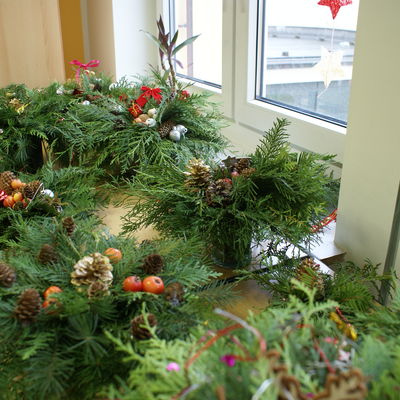Selbstgebastelter Weihnachtsschmuck
